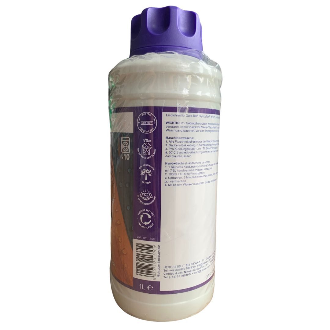Nikwax NIKWAX TechWash und TX.Direct Wash In 2x1l - Doppelpack Spezialwaschmittel