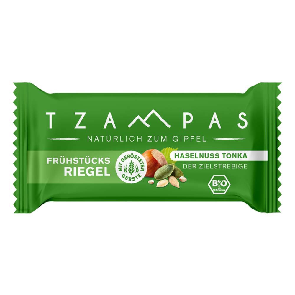 Tzampas Süßigkeit Frühstücksriegel - Haselnuss Tonka Die Zielstrebige 70g