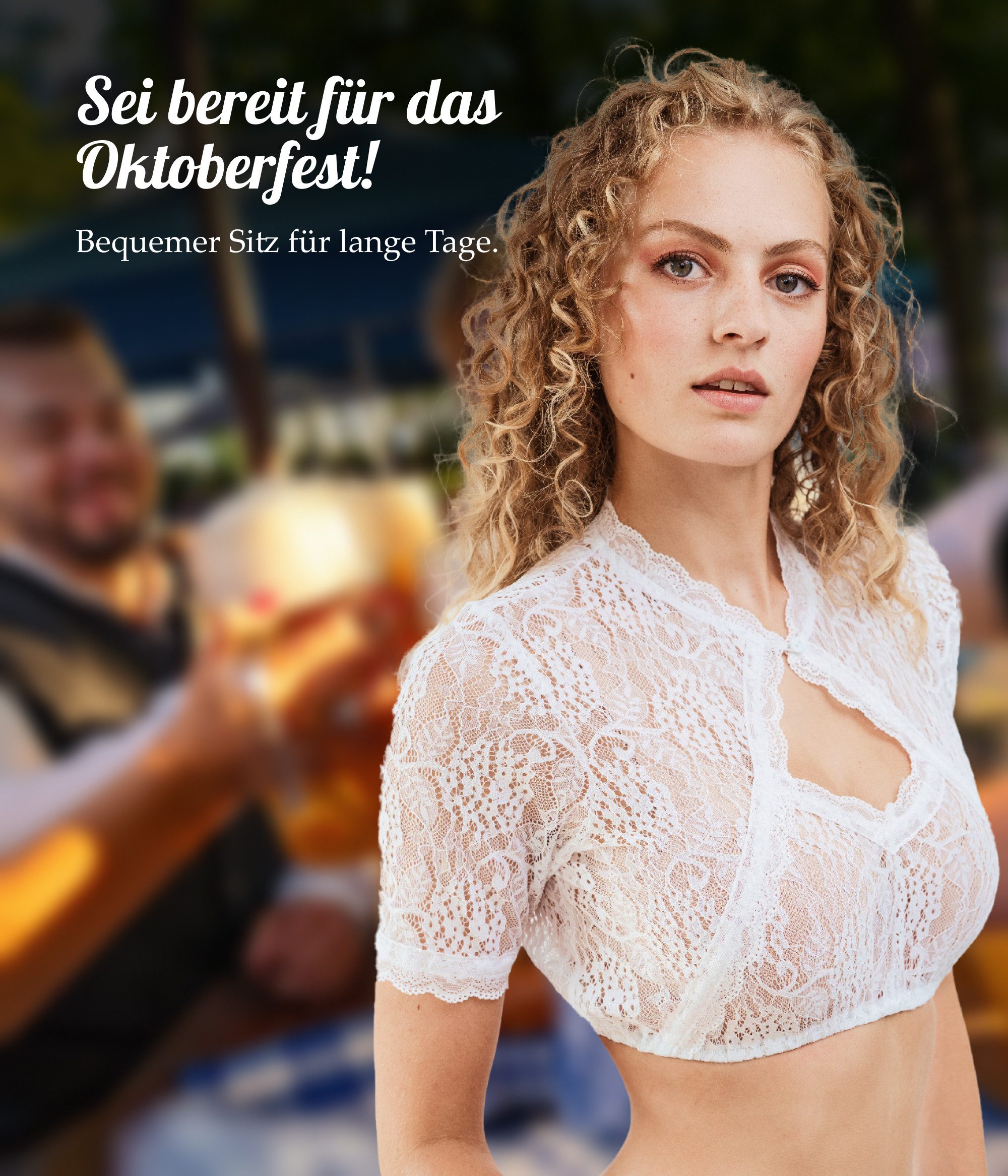 HOFGLANZ Dirndlbluse Dirndlbluse Damen Weiß aus günstig online kaufen