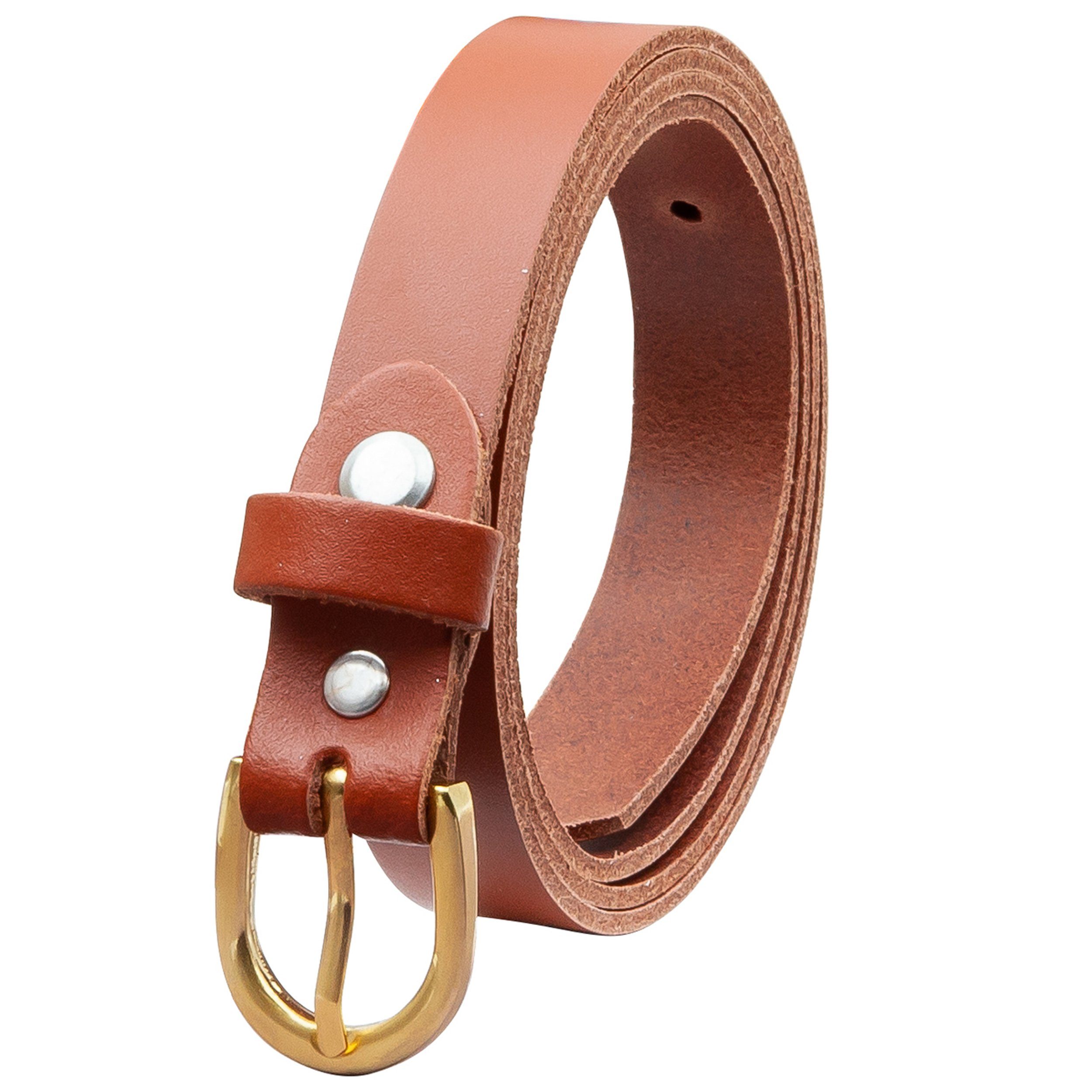 COLOGNEBELT Ledergürtel OM110-SL-Cognac MADE IN GERMANY, Cognac Kürzbar, 10 günstig online kaufen