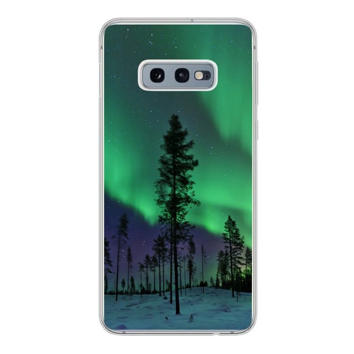 MuchoWow Handyhülle Nordlichter - Schweden - Boom Phone Case Handyhülle Samsung Galaxy S10e Silikon Schutzhülle