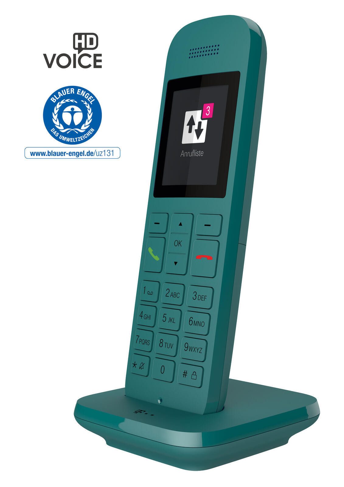 Telekom Speedphone 12 Trio petrol Schnurloses DECT-Telefon