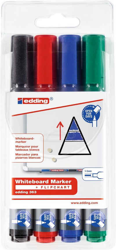 edding Kugelschreiber »4 edding 363 Whiteboard-Marker farbsortiert 1,0 -«