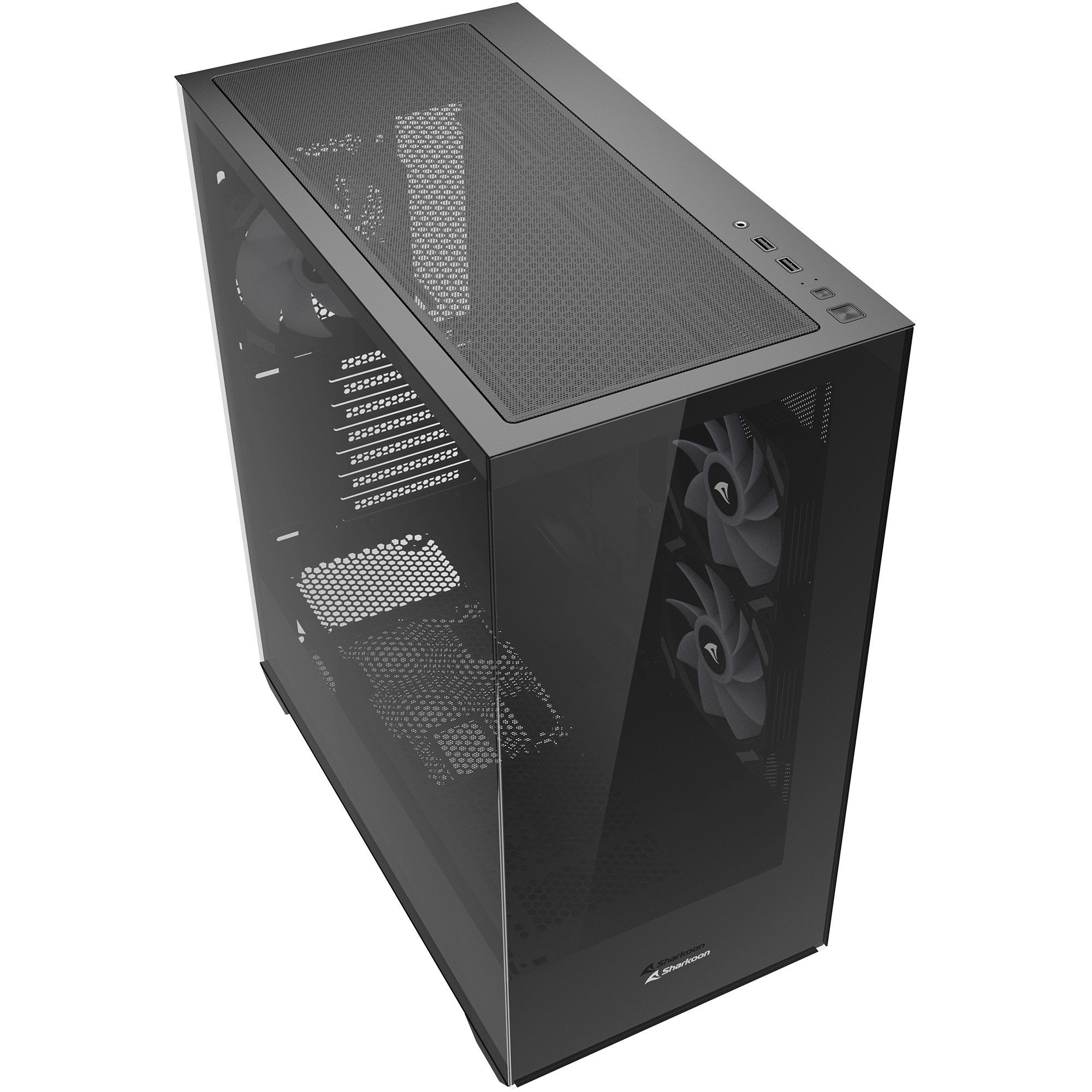Sharkoon PC-Gehäuse Sharkoon SK6 ARGB, Tower-Gehäuse, (Tempered Glass