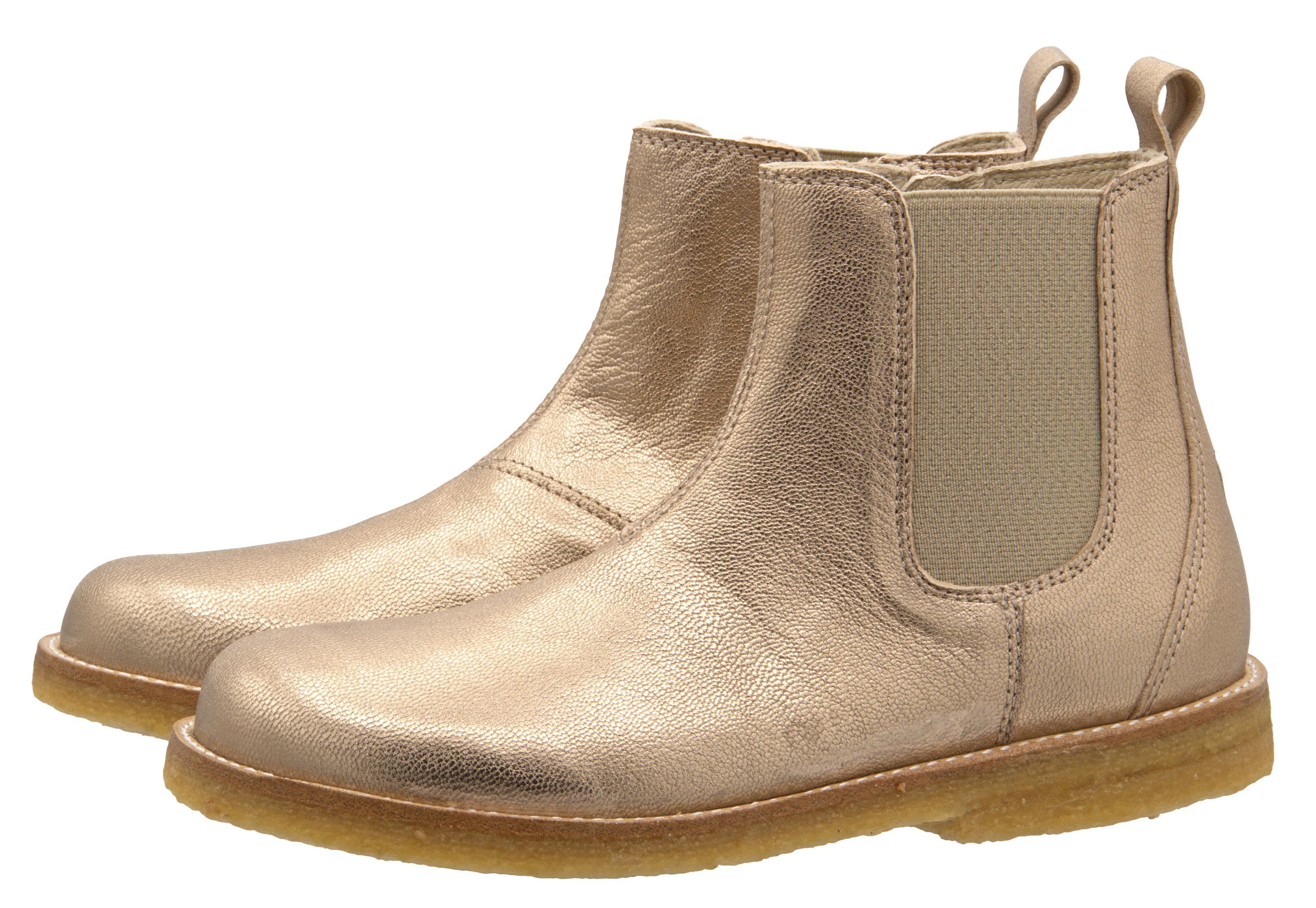 Aurato Rap Arauto Rap 81647A Chelsea Ботинки Leder Stiefel schmal Mädchen Gold Schnürstiefelette