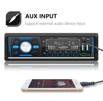 Hikity DAB+ Autoradio MP3 Car Player Freisprecheinrichtung 2 USB SD 1 DIN Autoradio (Fernsteuerung, AUX Input/SD/TF Card)