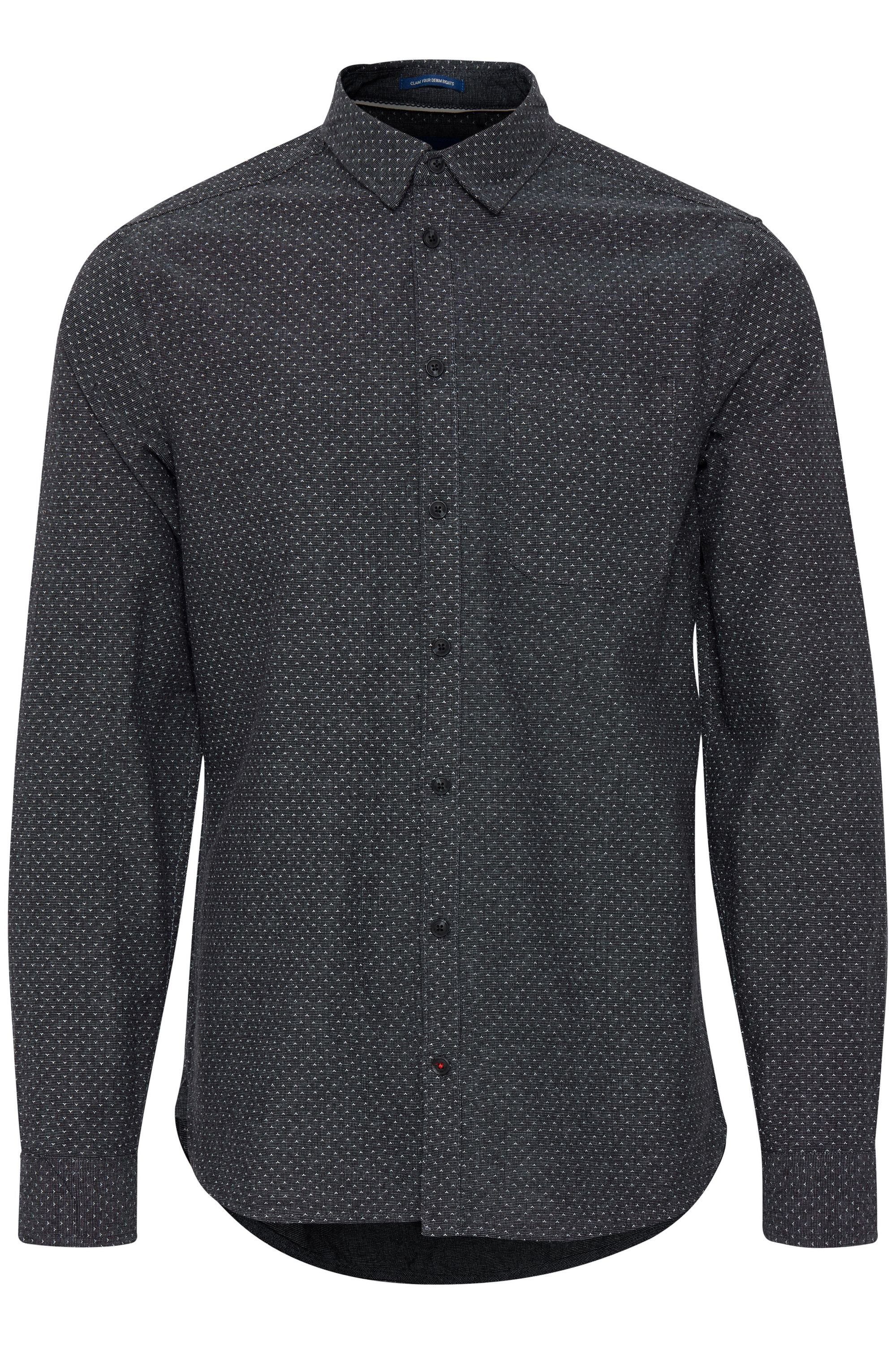 Blend Langarmhemd BHShirt Herren Freizeithemd mit Brusttasche