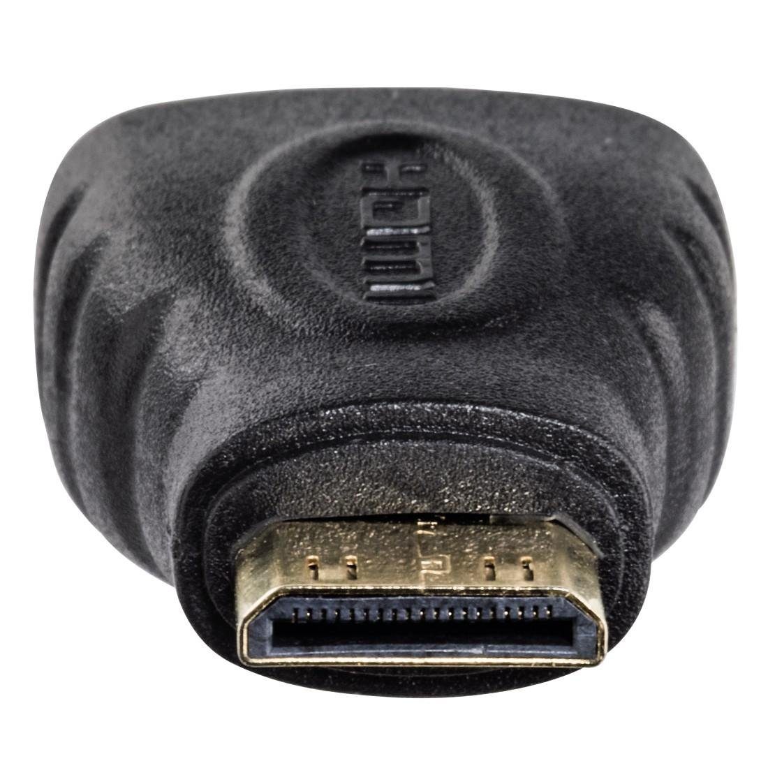 Hama Hama Mini-HDMI-Adapter, Mini-HDMI-Stecker - HDMI-Kupplung HDMI-Adapter  HDMI Typ C (Mini) zu HDMI