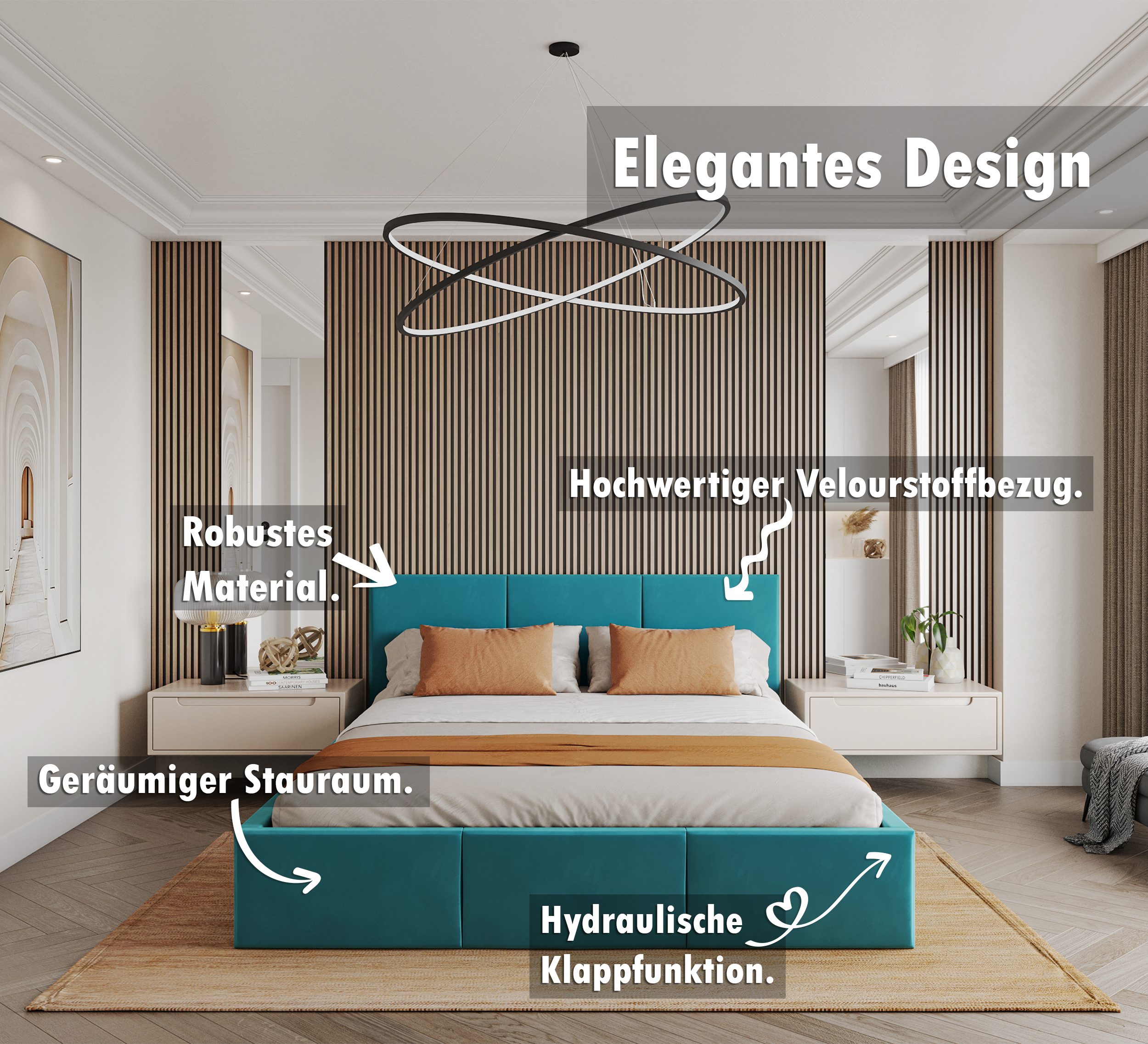FDM Polsterbett Bettrahmen Bettgestell - MADE günstig online kaufen