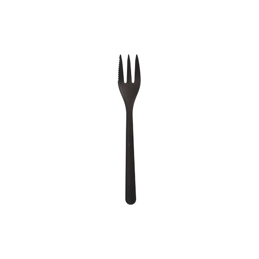 Haval Tafelgabel Circulware Mehrweg-Snackgabeln PP-MF 13 cm schwarz extra stabil 50 Stk