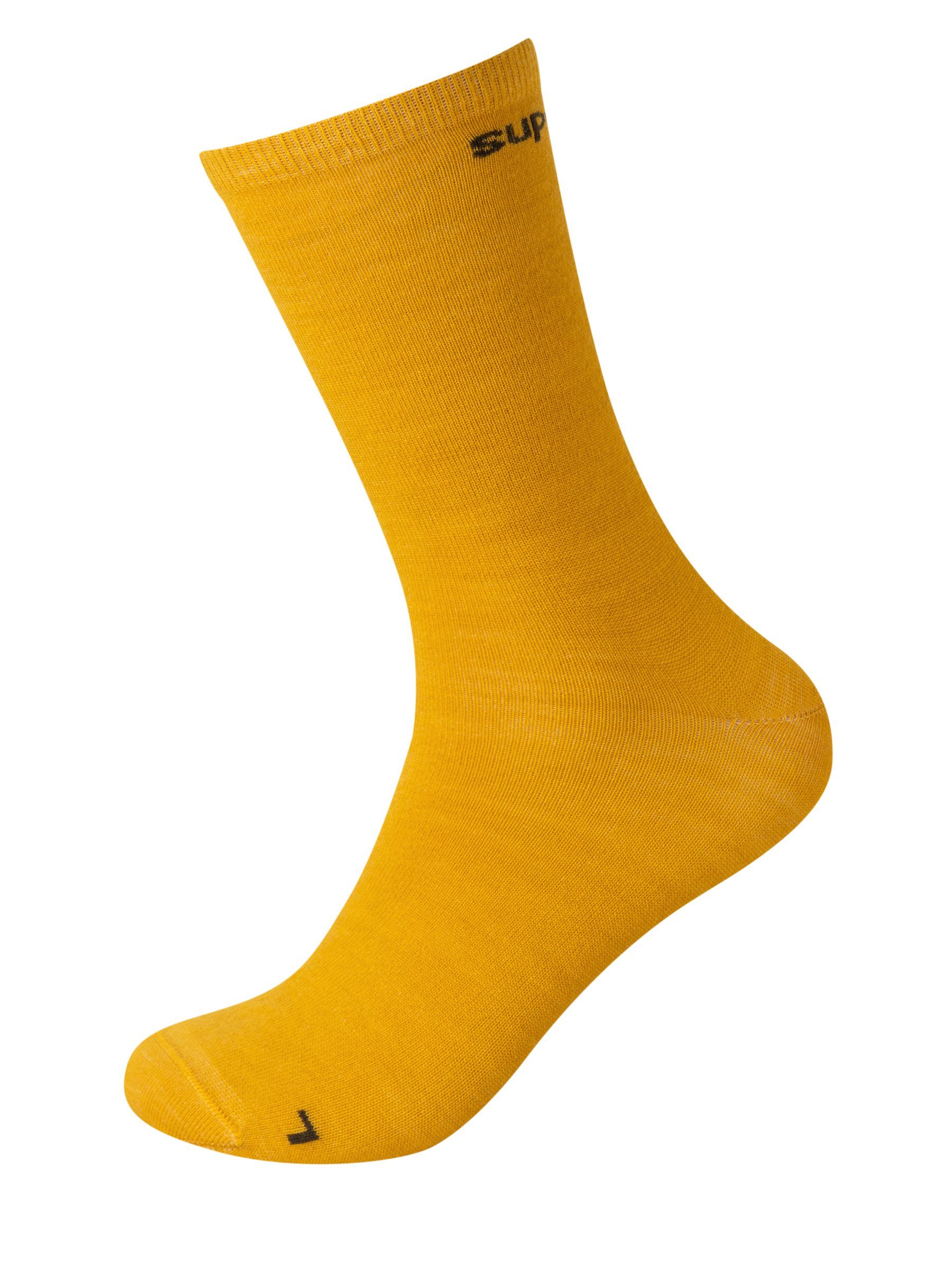 SUPER.NATURAL Sportsocken Merino Socken SN ALL DAY SOCKS (2-Paar) No smell-no worries, Merino-Materialmix Maiz/Olive Night