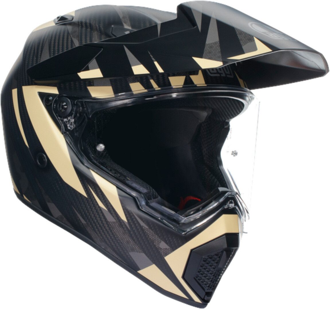 AGV Motorradhelm AX-9 Steppa 06 Helm, vorbereitet für Kommunikationssystem,integriertes Sonnenvisier