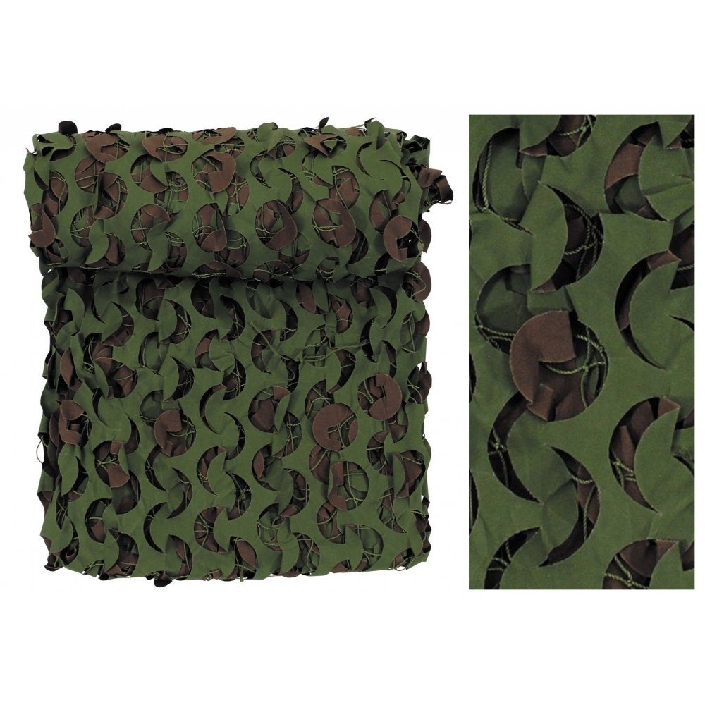 MFH Sonnensegel Brit. Tarnnetz, 3 x 3 m, DPM, mit Netz, flammhemmend, Standard: CPSC 16 SFR PART 1610