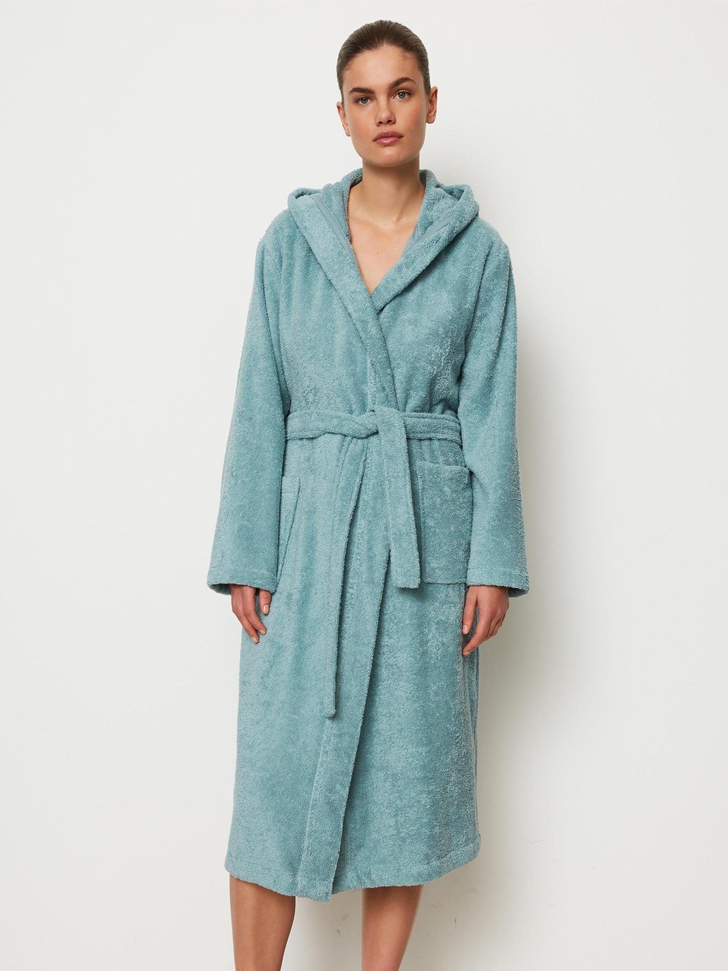 Marc O'Polo Home Damenbademantel Timeless Women, Langform, Baumwolle, Kapuz günstig online kaufen