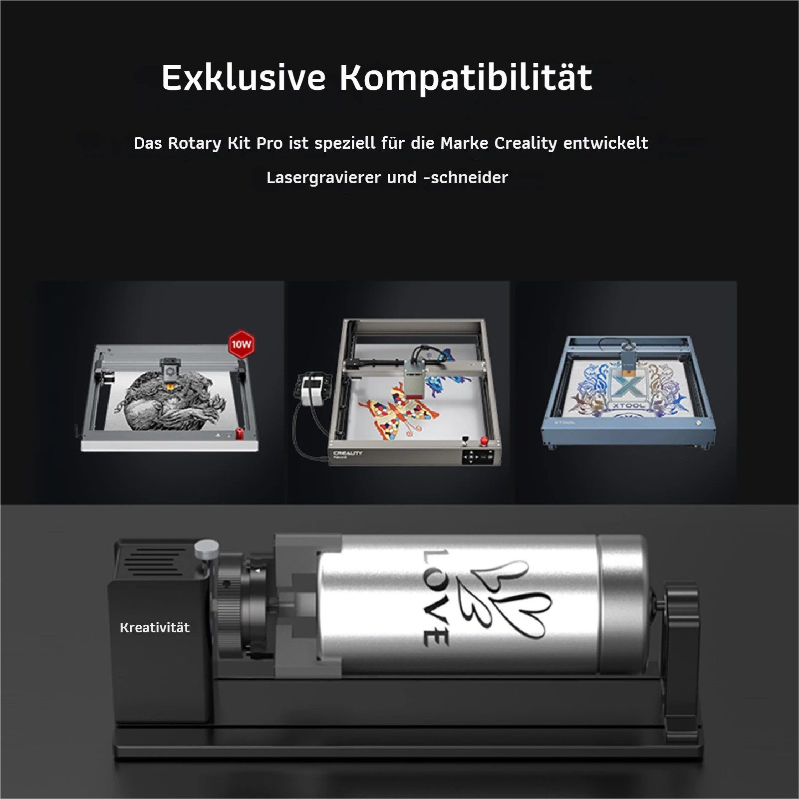 GARRYFIZH Rotationslaser Laser-Rotationswalze Y-Achsen-Rotationswalze Rotationssatz, Verstellbares Drehfutter Breite Kompatibilität