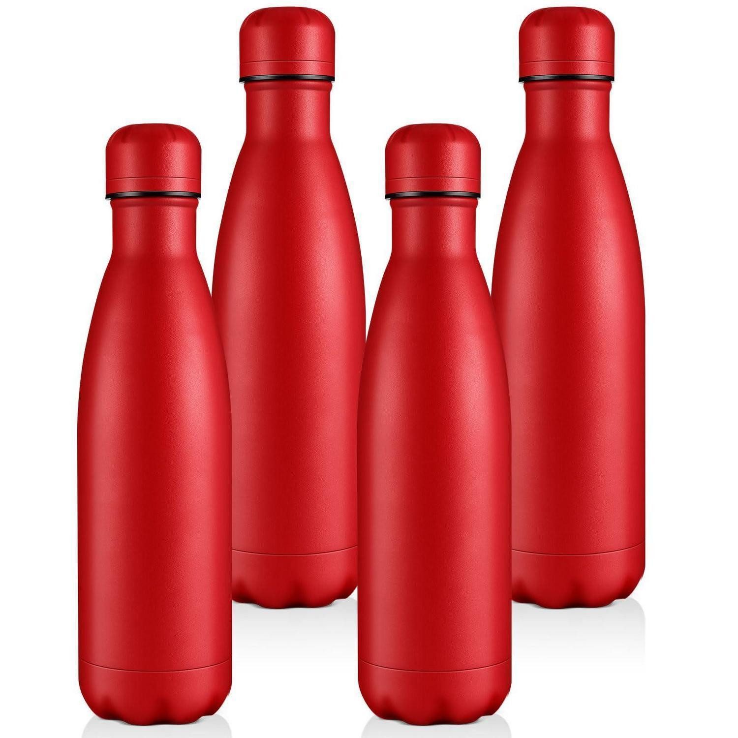 LuxusKollektion Isolierkanne Trinkflasche Edelstahl 500ml Thermosflasche, (4-St)