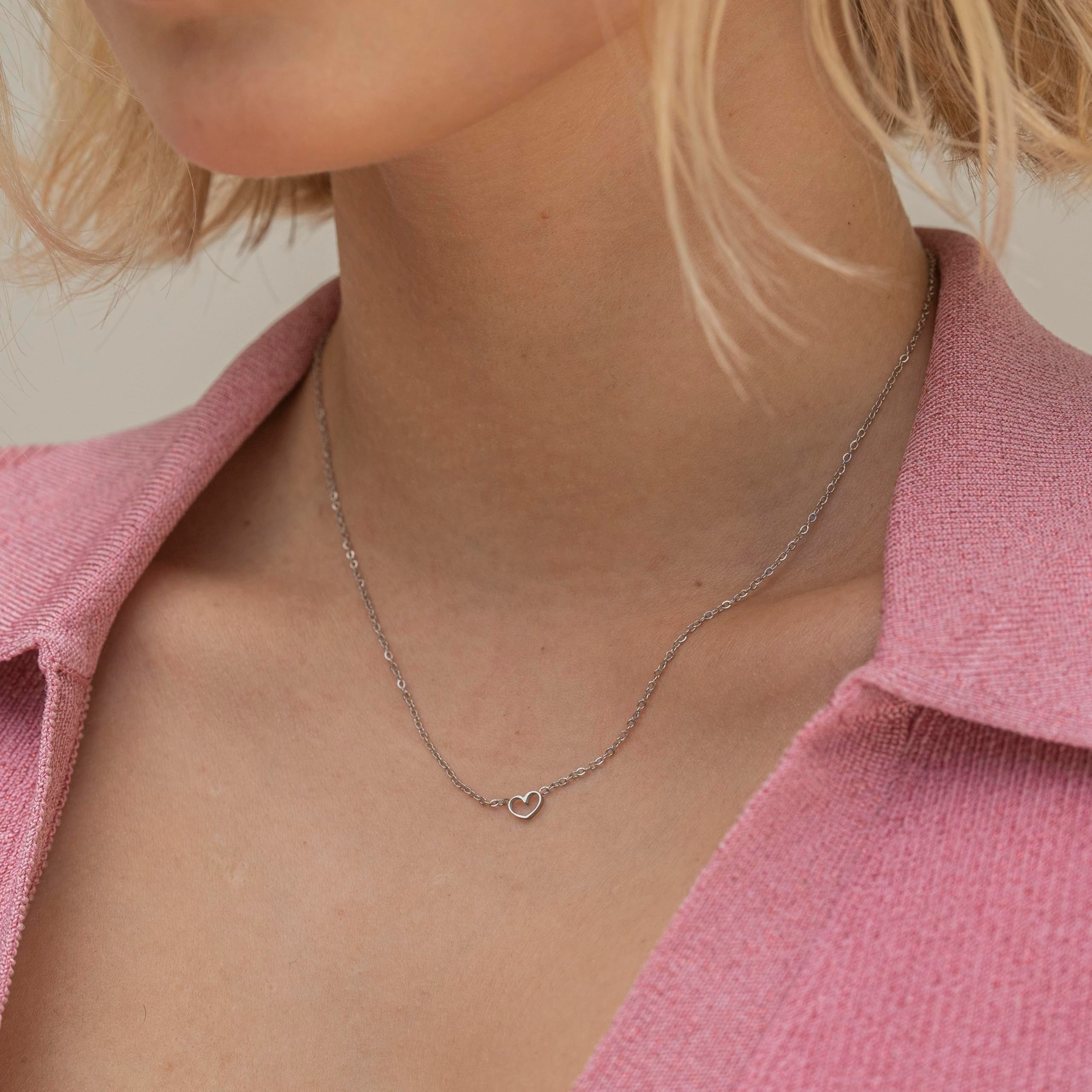 Made by Nami Kette mit Anhänger Damen in Silber aus Edelstahl Geschenke Her günstig online kaufen
