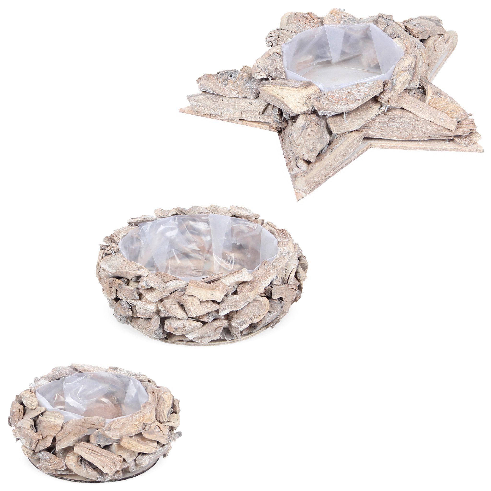 matches21 HOME & HOBBY Blumentopf Pflanzschale Rund in Ø 25 x 5 cm, Dekosch günstig online kaufen