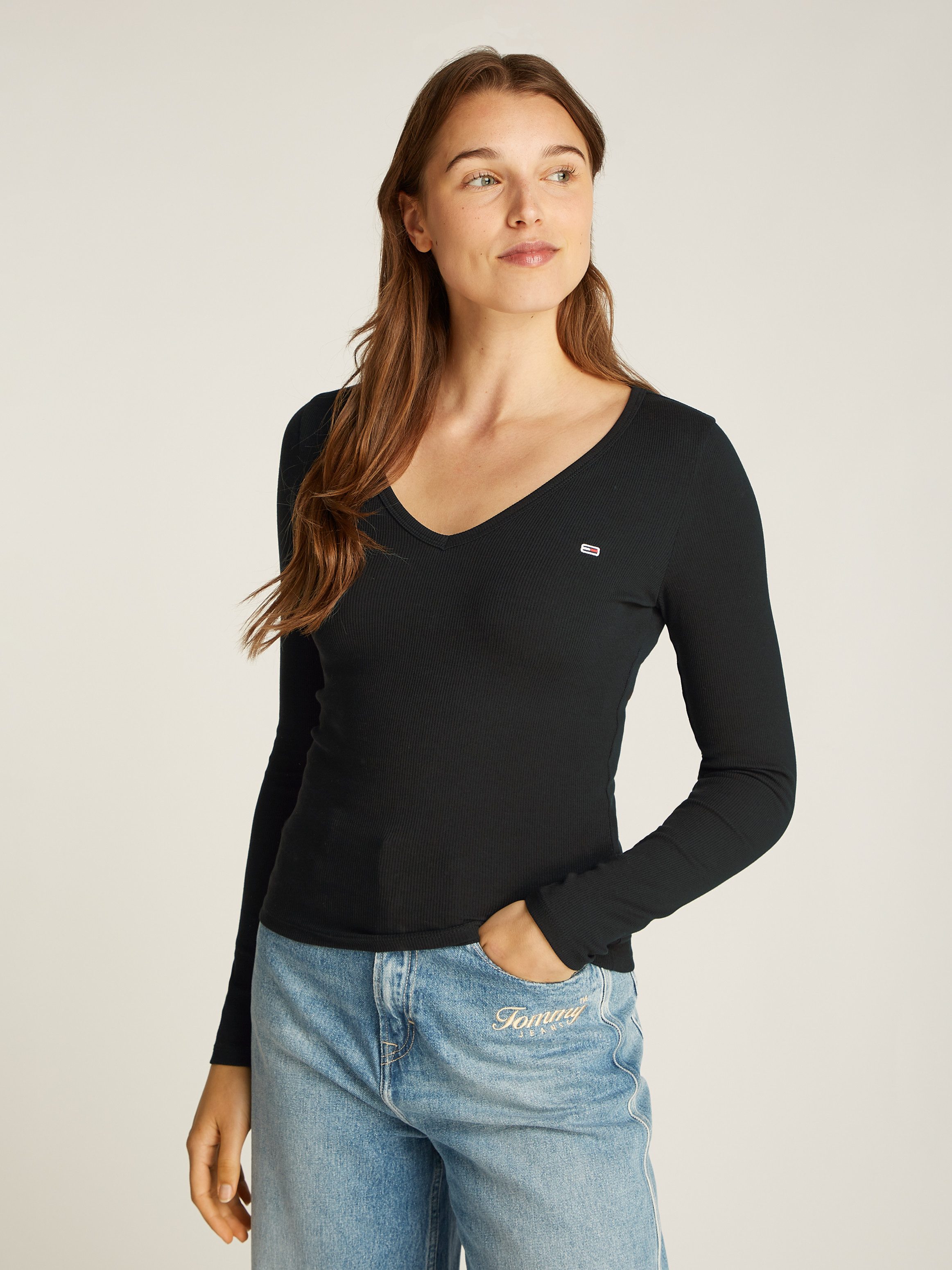 Langarmshirt TJW SLIM ESSENTIAL RIB V LS