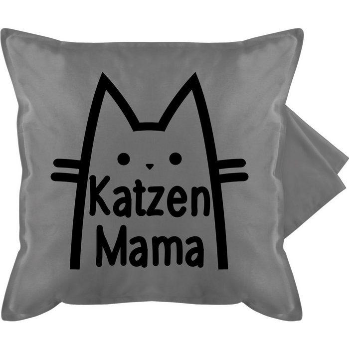 Kissenbezug Katzen Mama - Deko-Kissen Hobby - Bedruckte Kissenhülle Kissen ohne Füllung Shirtracer (1 Stück)