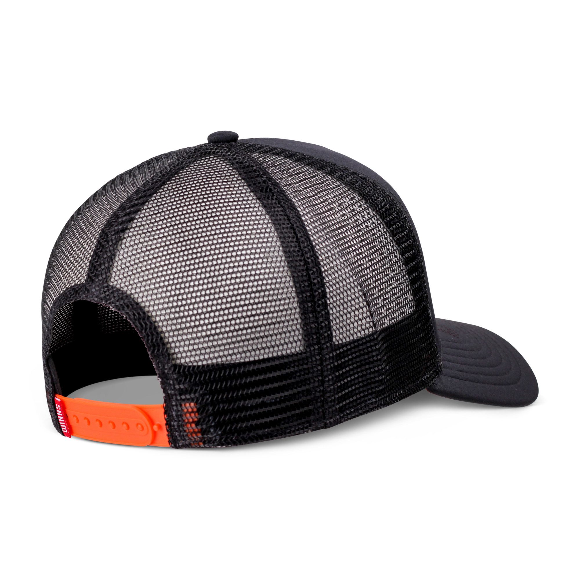 Djinns Trucker Cap Djinns HFT Cap Burned Spots black/orange (Basecap, Basecap, Meshcap, Trucker Kappe) Lochmuster der Frontansicht