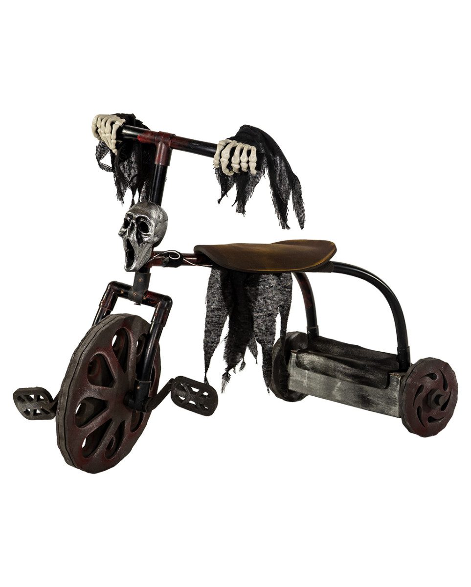 Horror-Shop Dekoobjekt Verfluchtes Dreirad Halloween Deko mit Licht & Sou