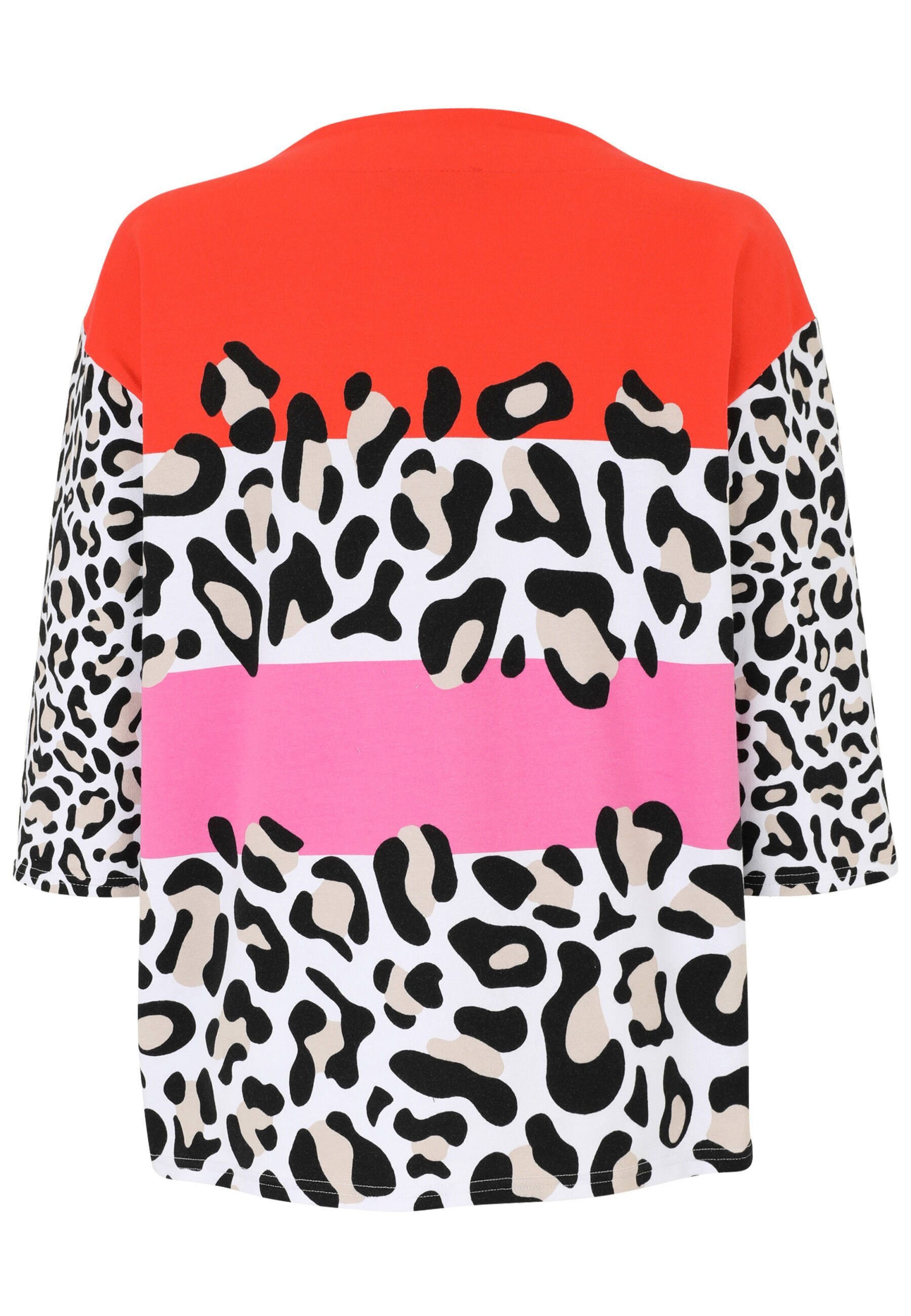 Doris Streich 3/4-Arm-Shirt (1-tlg) mit Leo-Muster