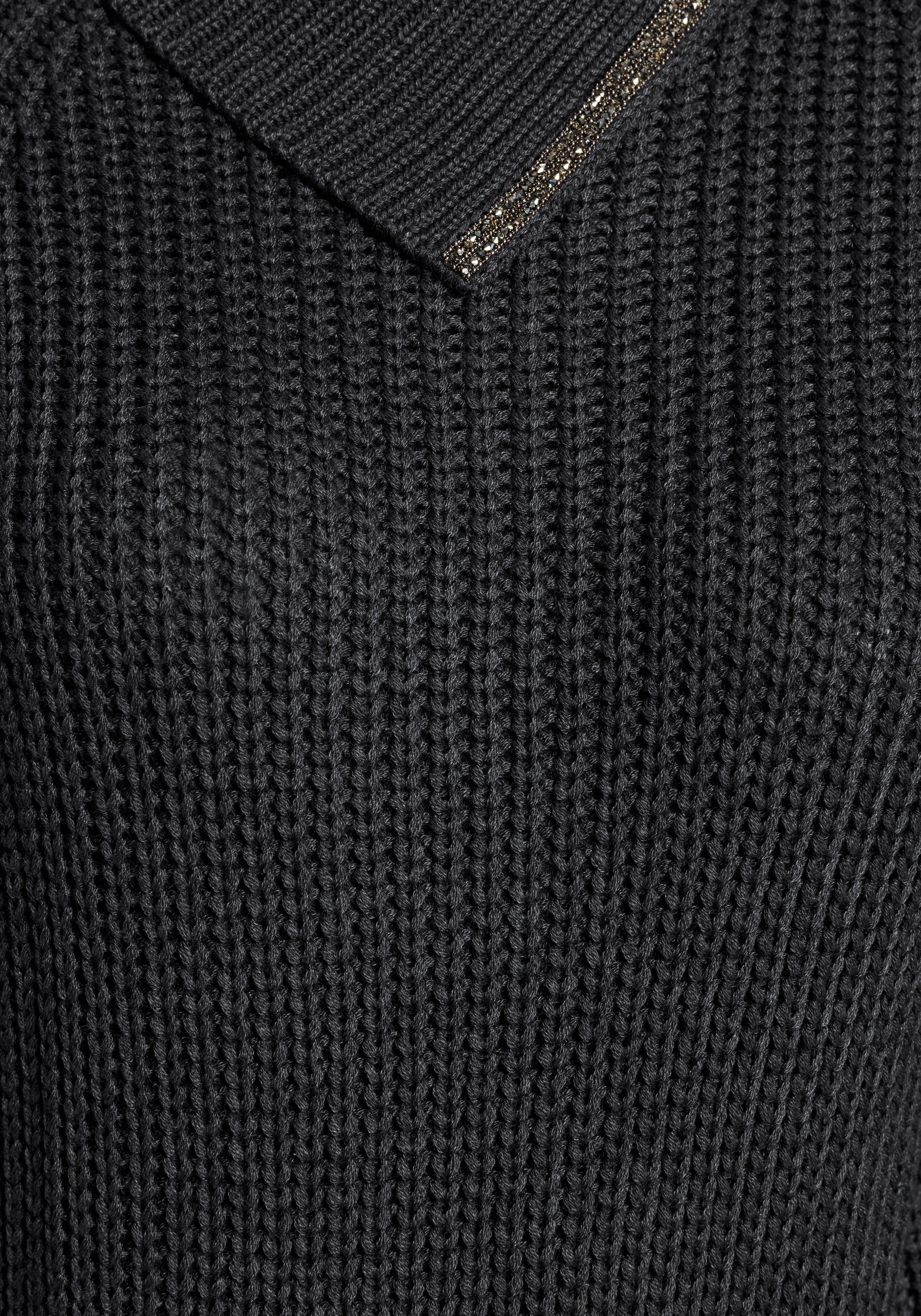 Laura Scott Strickpullover mit elegantem Glitzerdetail