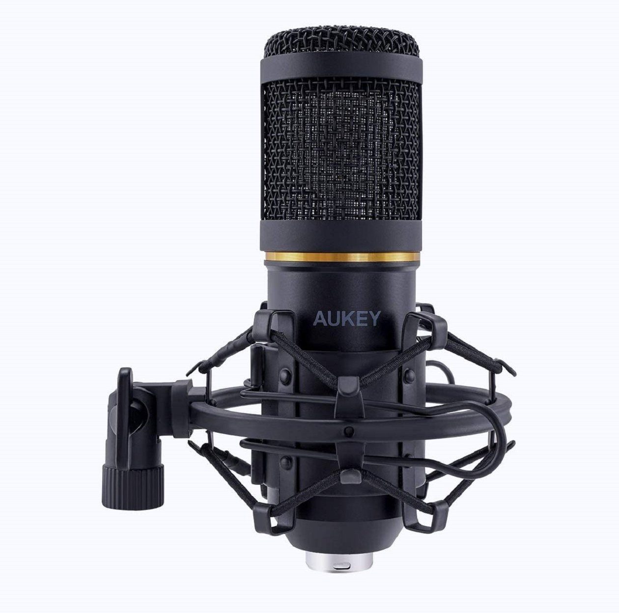 AUKEY Standmikrofon GD-G2, USB Kondensator Mikrofon Set Pro mit Ständer