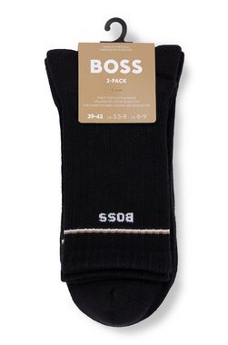 BOSS Socken 2P QS Iconic CC W (Packung, 2-Paar, 2er) mit BOSS-Logoschriftzug