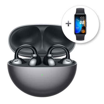 Huawei FreeClip schwarz + Band 8 schwarz In-Ear-Kopfhörer