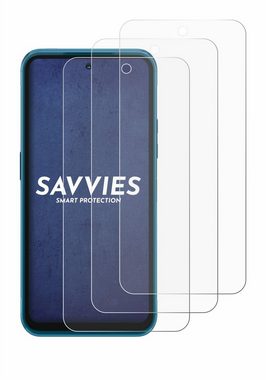 Savvies Schutzfolie für Nokia XR20, Displayschutzfolie, 6 Stück, Folie klar