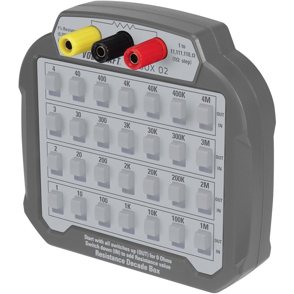 Sensor VOLTCRAFT R-BOX 02 Mess-Dekade Widerstand 1 %