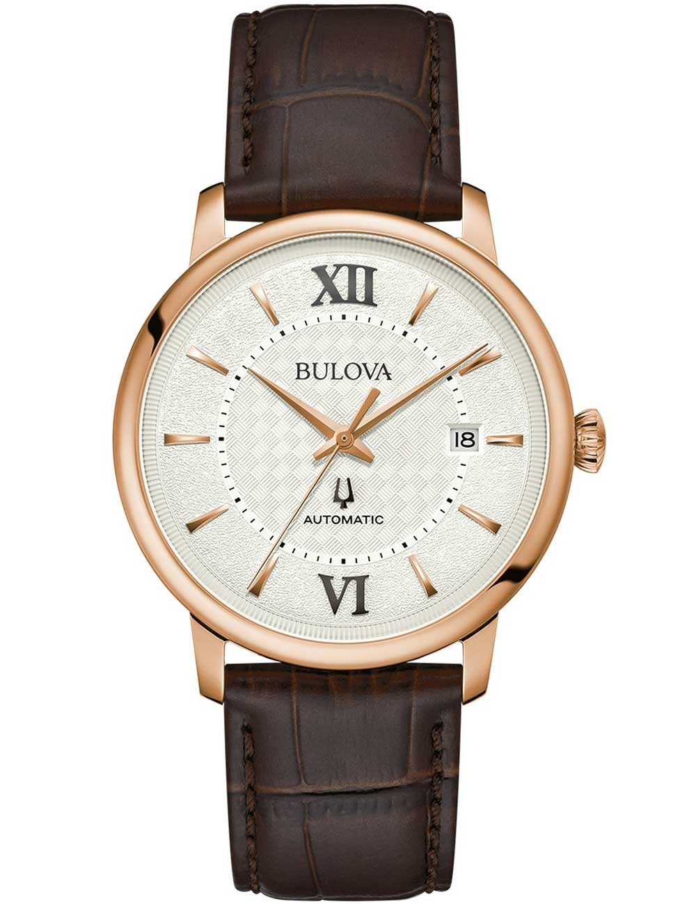 Bulova Automatikuhr Bulova 97B225 Herrenuhr Hudson Automatik 39mm 3ATM Bulova 97B225 Herrenuhr Hudson Automatik 39mm 3ATM