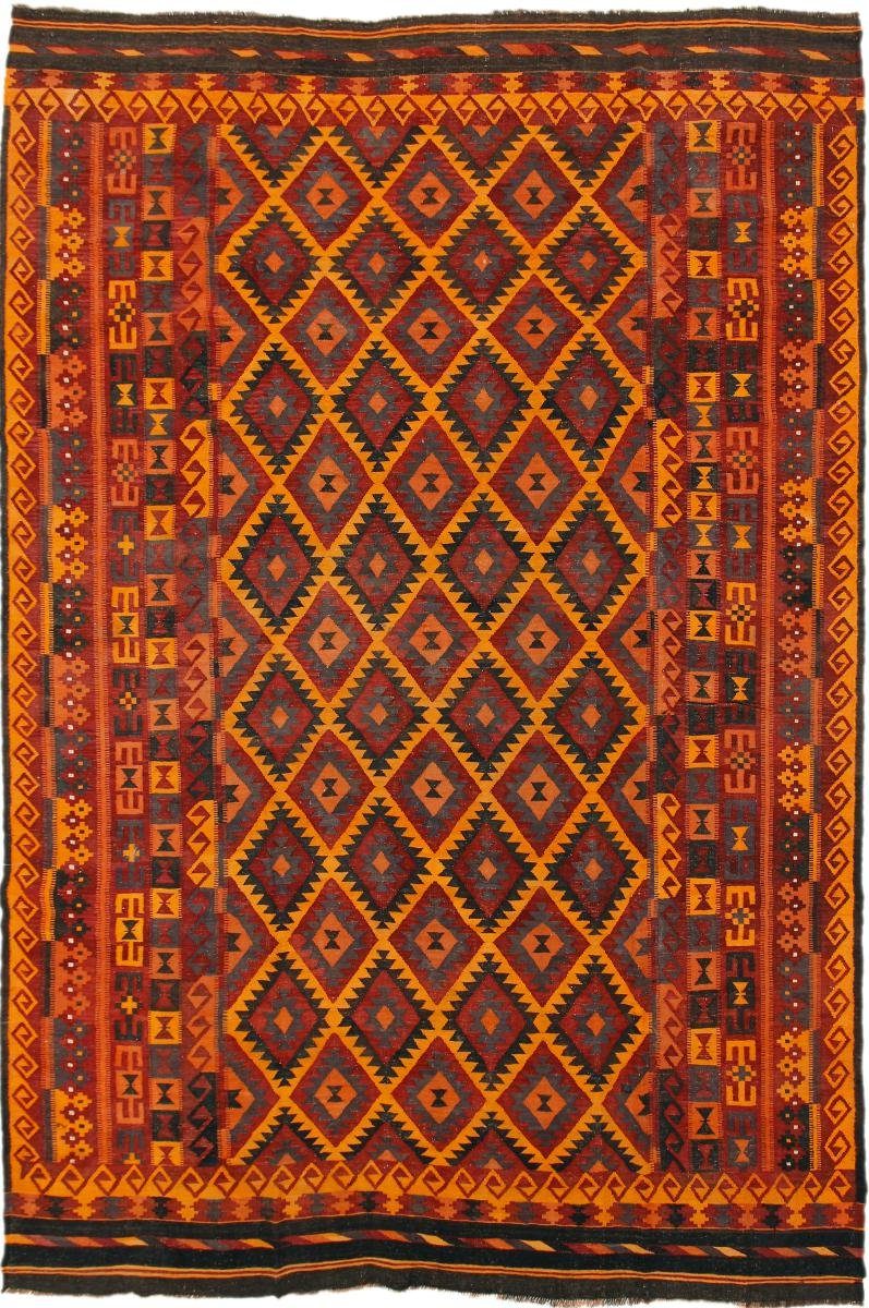 Orientteppich Kelim Afghan Antik 263x385 Handgewebter Orientteppich, Nain Trading, rechteckig, Höhe: 3 mm