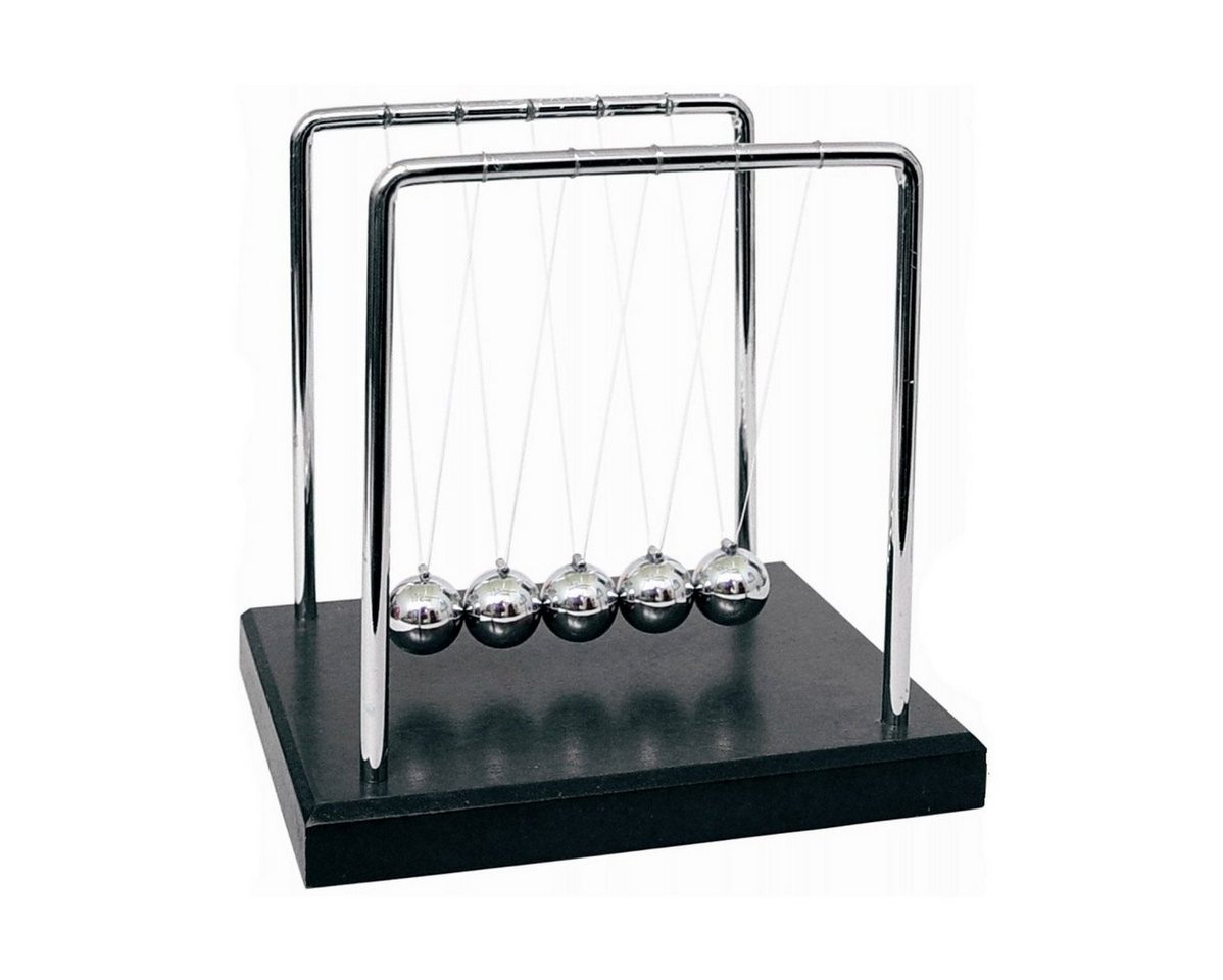 Goods+Gadgets Spiel Newton Pendel Kugelstoßpende–Klassisches Metall Pendel für Büro & Deko, Newton Pendel, Newtonpendel Kugelspiel