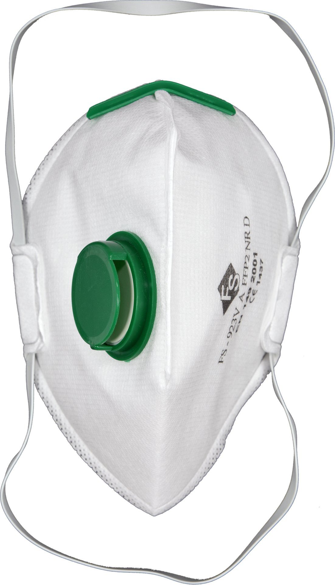 TRIZERATOP Mund-Nasen-Maske Atemschutz-Halbmaske FFP2 mit Ausatemventil, flach (1 Stück)