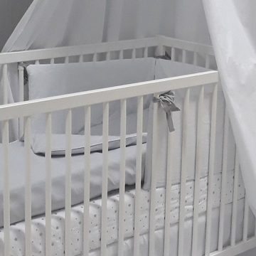 Babybettwäsche Baby Bett Set ¡GLAM! 4tlg, 100x135 cm - Bett Ausstattung 70x140, Babymajawelt, Baumwolle, 4 teilig, Bettwäsche+Spannbetttuch Nestchen, Top Baumwolle, Made in EU
