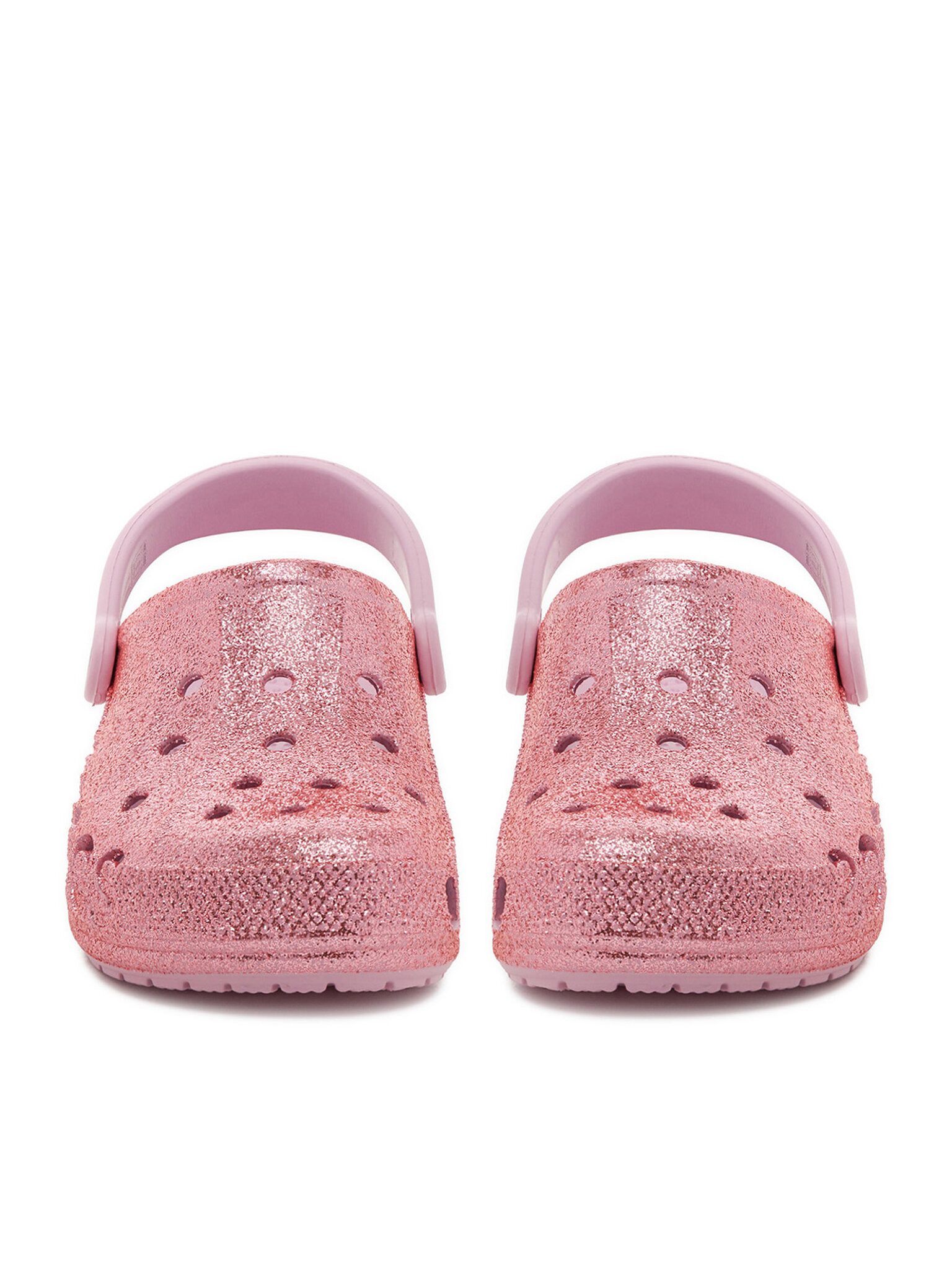 Crocs Crocs Damen Flip-Flops Crocs-C-BAYA GLITTER CLOG 205925-6GD Rosa Rosa Badepantolette