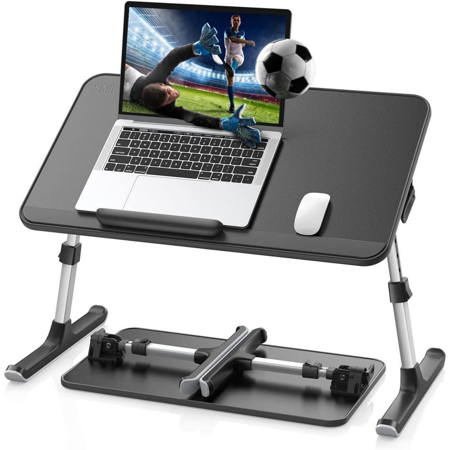 Laptop-Ständer Laptoptisch fürs Bett höhenverstellbar neigbar klappbare Beine