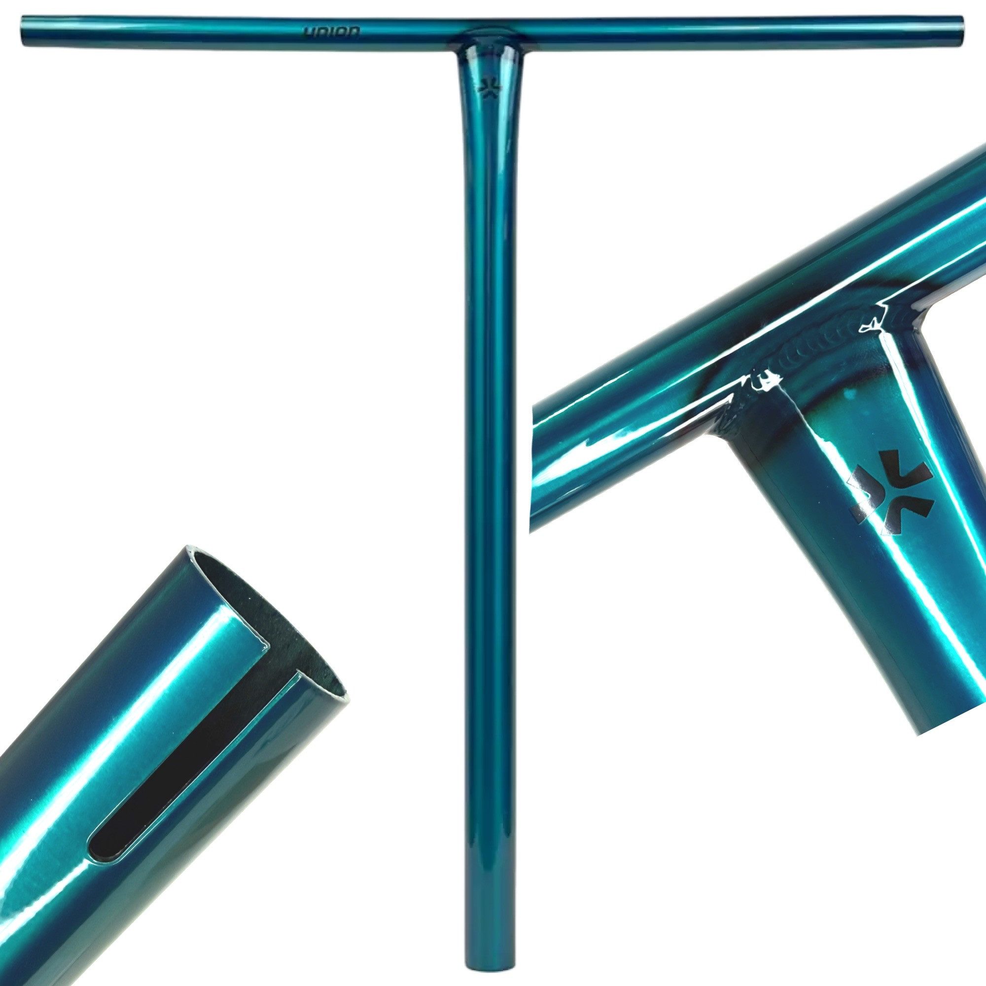 Union Stuntscooter Union Uniq T Bar Stunt-Scooter Lenker IHC Türkis Poliert