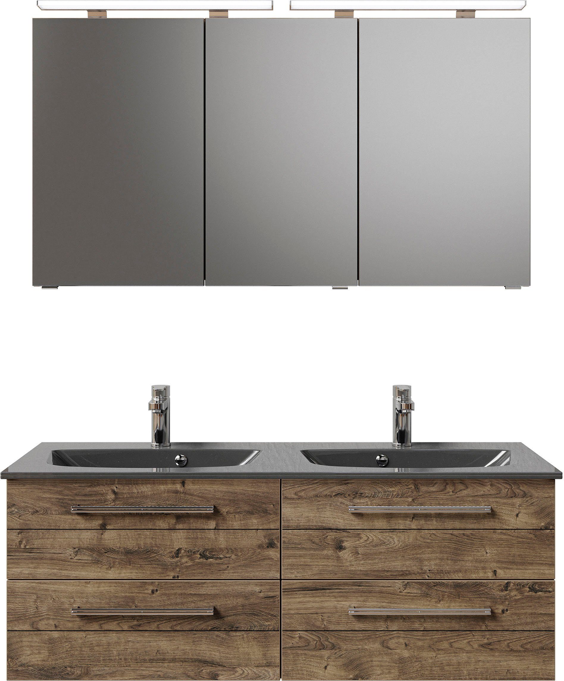 Saphir Badmöbel-Set Serie 6025 2-teilig Mineralmarmor-Waschtisch günstig online kaufen