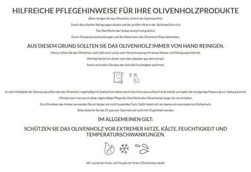 dasOlivenholzbrett Servierschale 4er Set Schale aus Olivenholz mit Naturrand 12-18cm, Olivenholz, (1-tlg)