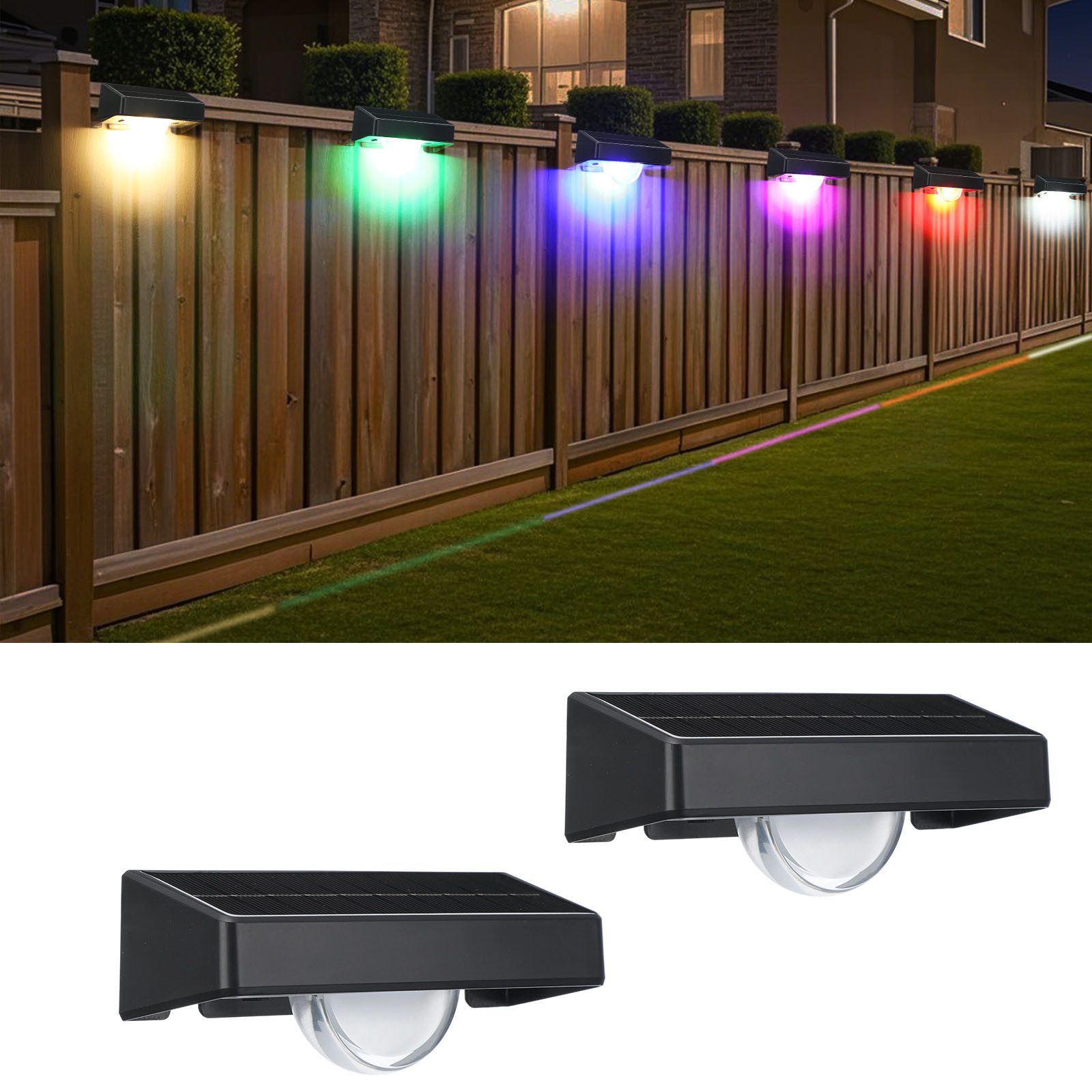 oyajia LED Solarleuchte 2 Stück LED günstig online kaufen