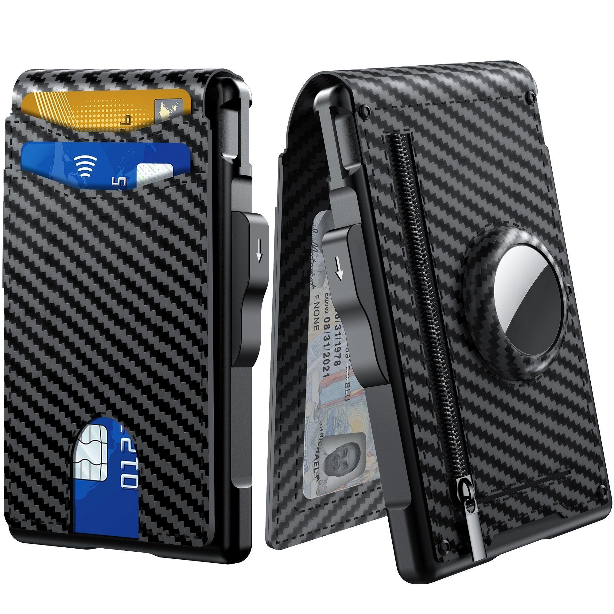 ibettertec Geldbörse Mini Geldbörse Portmonee Herren mit Münzfach, RFID-Sch günstig online kaufen
