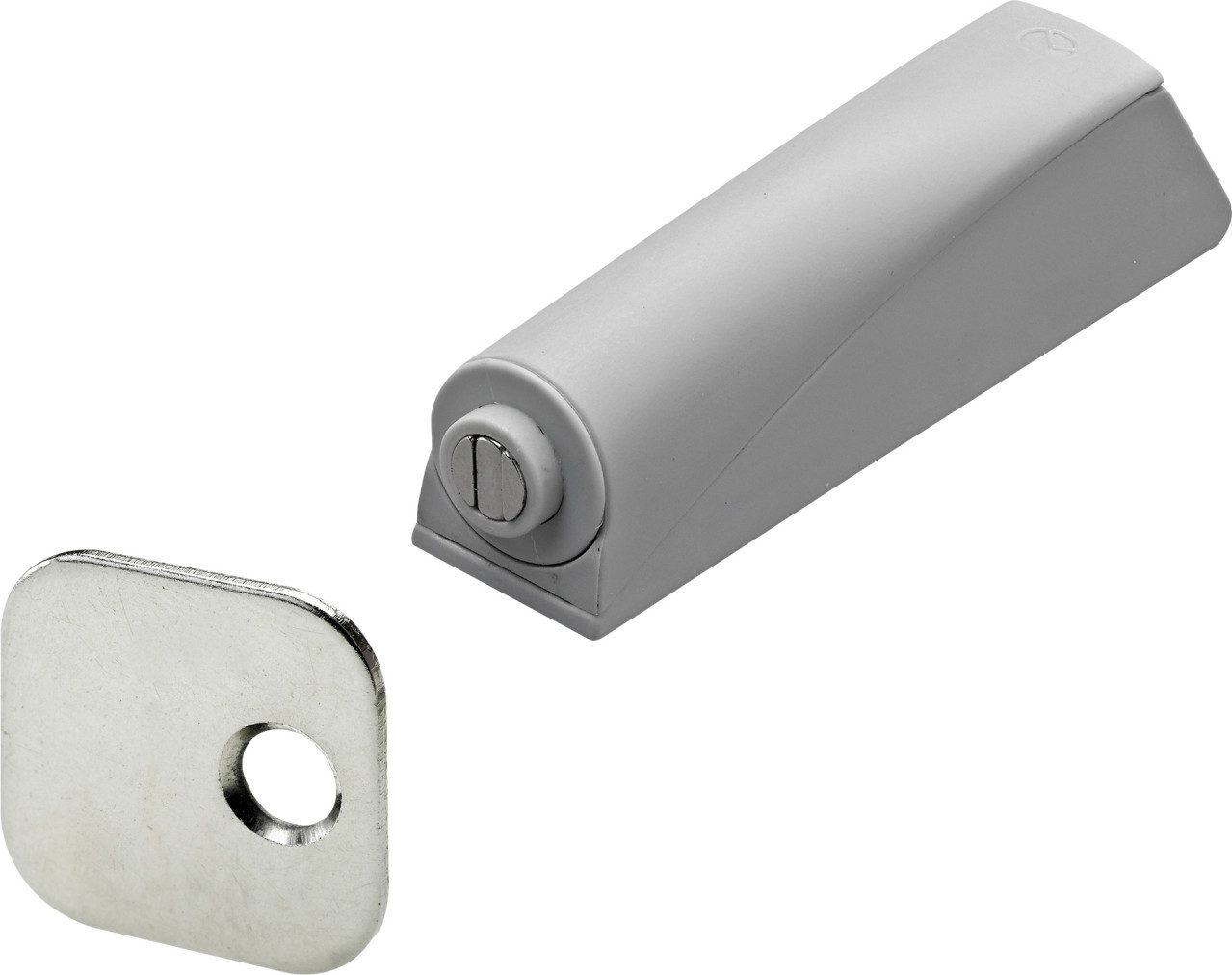 Hettich Möbelbeschlag Hettich Push to open Türöffner mit Magnet grau