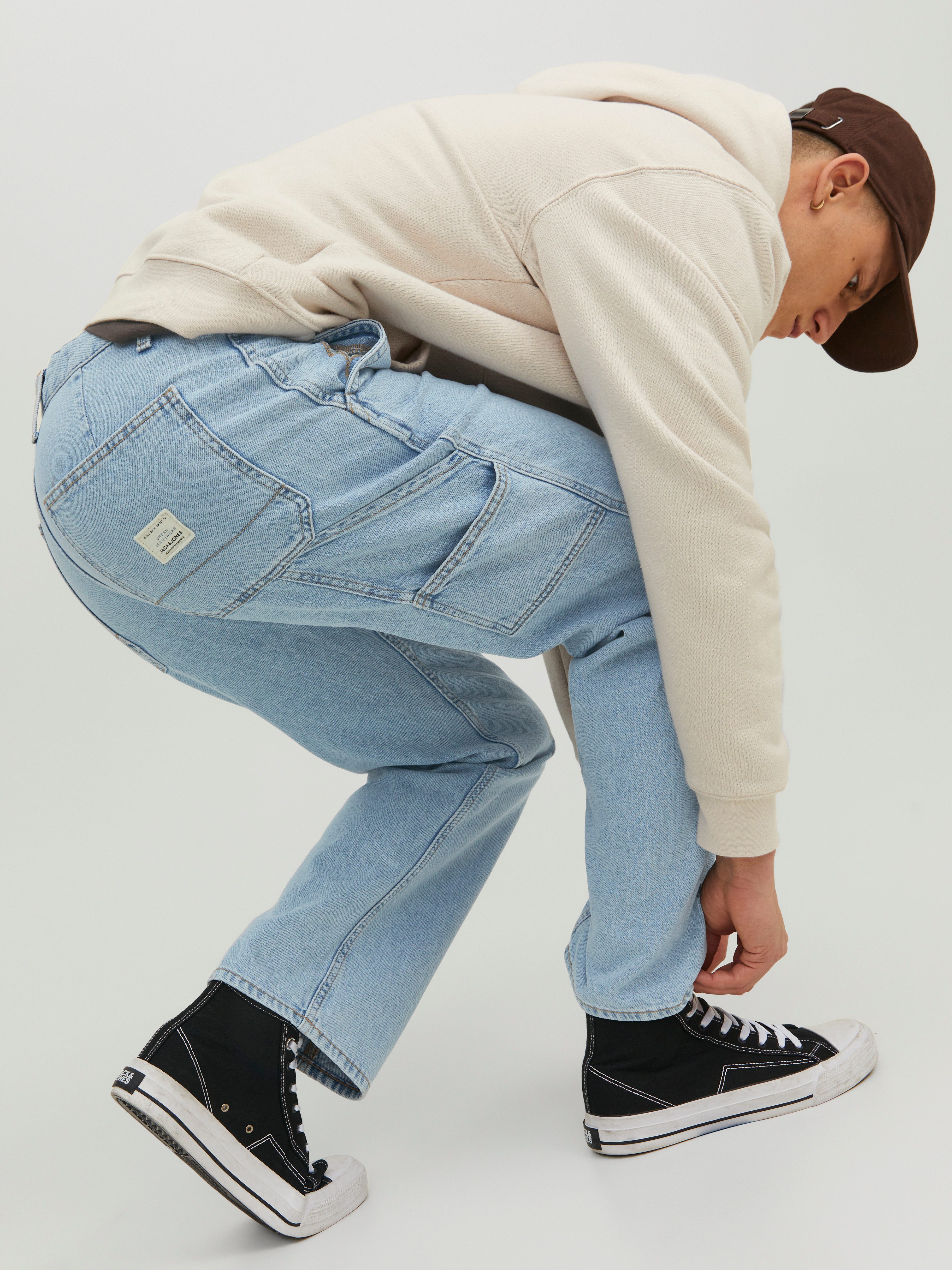 Jack & Jones Loose-fit-Jeans JJIEDDIE JJUTILITY SBD 491
