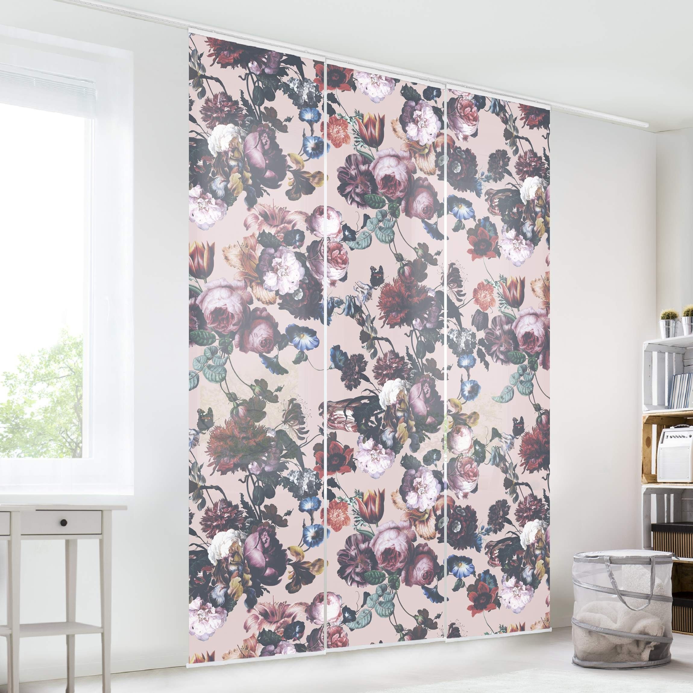Bilderdepot24 Schiebegardine Flächenvorhang blickdicht Blüten Tulpen günstig online kaufen