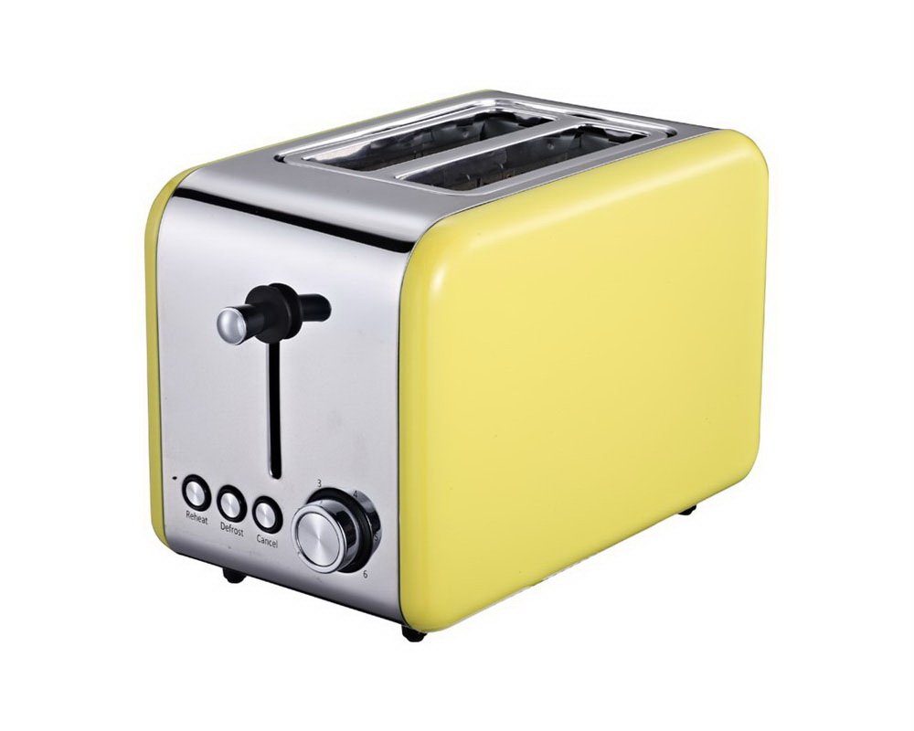 Michelino 2-in-1-Toaster 2-Scheiben Toaster Toastautomat mit Brötchenaufsatz, 850 W, Coll-Touch Gehäuse - mit herausnehmbarem Brötchenaufsatz