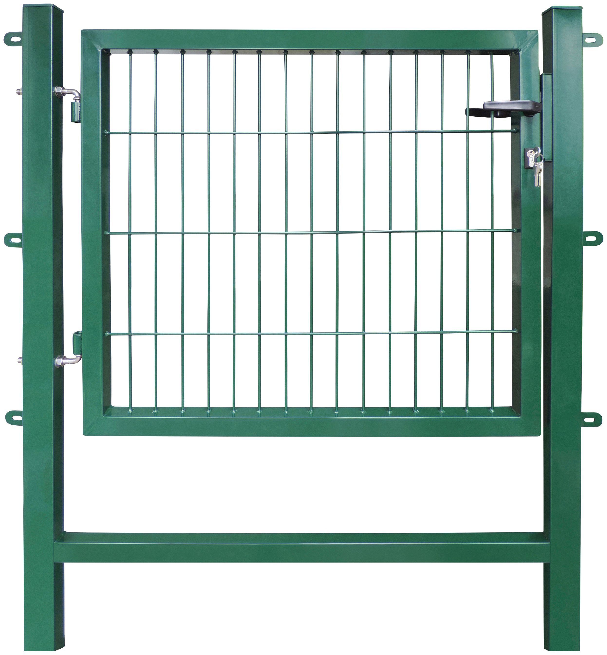 Arvotec Zauneinzeltür EASY, Breite: 100 cm, Höhe: 80 - 120 cm, zum Einbetonieren, montagefertig